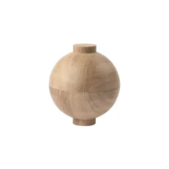 Online Kristina Dam Studio Wooden Sphere bowl XL Ø16x18 cm, Oak Beige