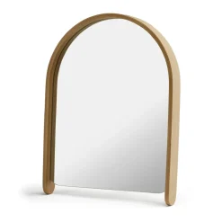 Table Mirrors^Cooee Design Woody mirror 32x41 cm, Oak Brown