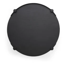Hot Cooee Design Woody table Ø80 cm, stained oak Black