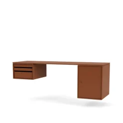 Hot Montana Workshop desk, Hazelnut 146 Brown