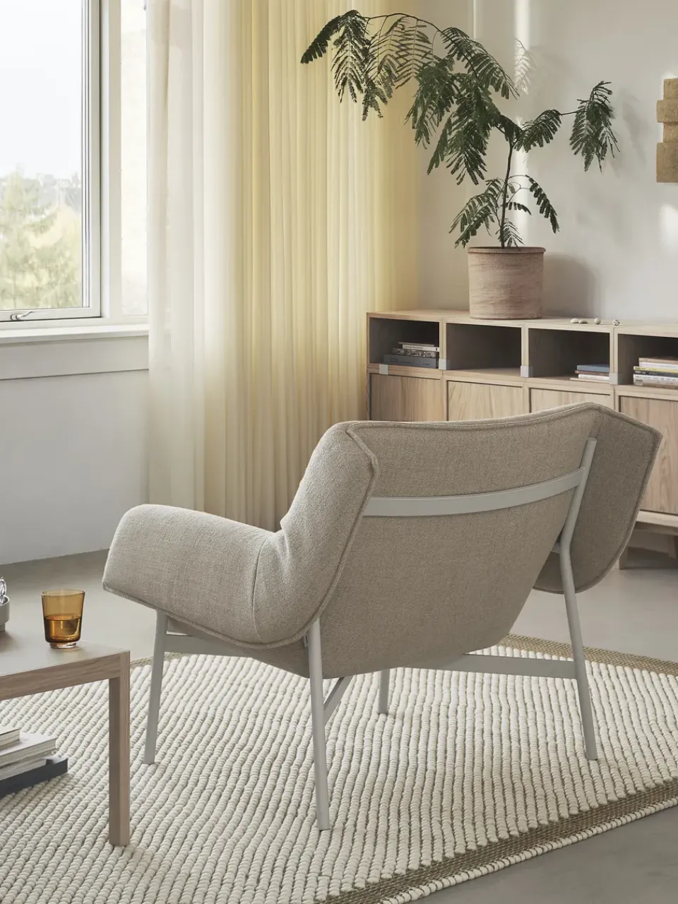 Armchairs & Footstools^Muuto Wrap Lounge Chair, Ecriture 240-grey BeigeGrey