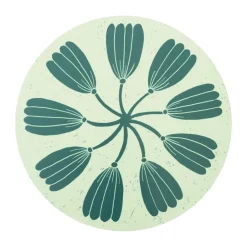 Trivets^Fine Little Day Wreath coaster Ø21 cm, Green