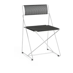 New HAY X-Line Indoor Outdoor chair, -hot galvanized Black