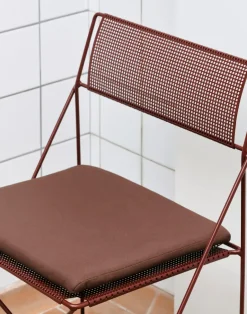 Seat Cushions & Pads^HAY X-Line Outdoor seat cushion for chair, Iron Red