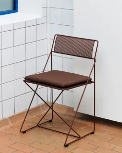 Seat Cushions & Pads^HAY X-Line Outdoor seat cushion for chair, Iron Red