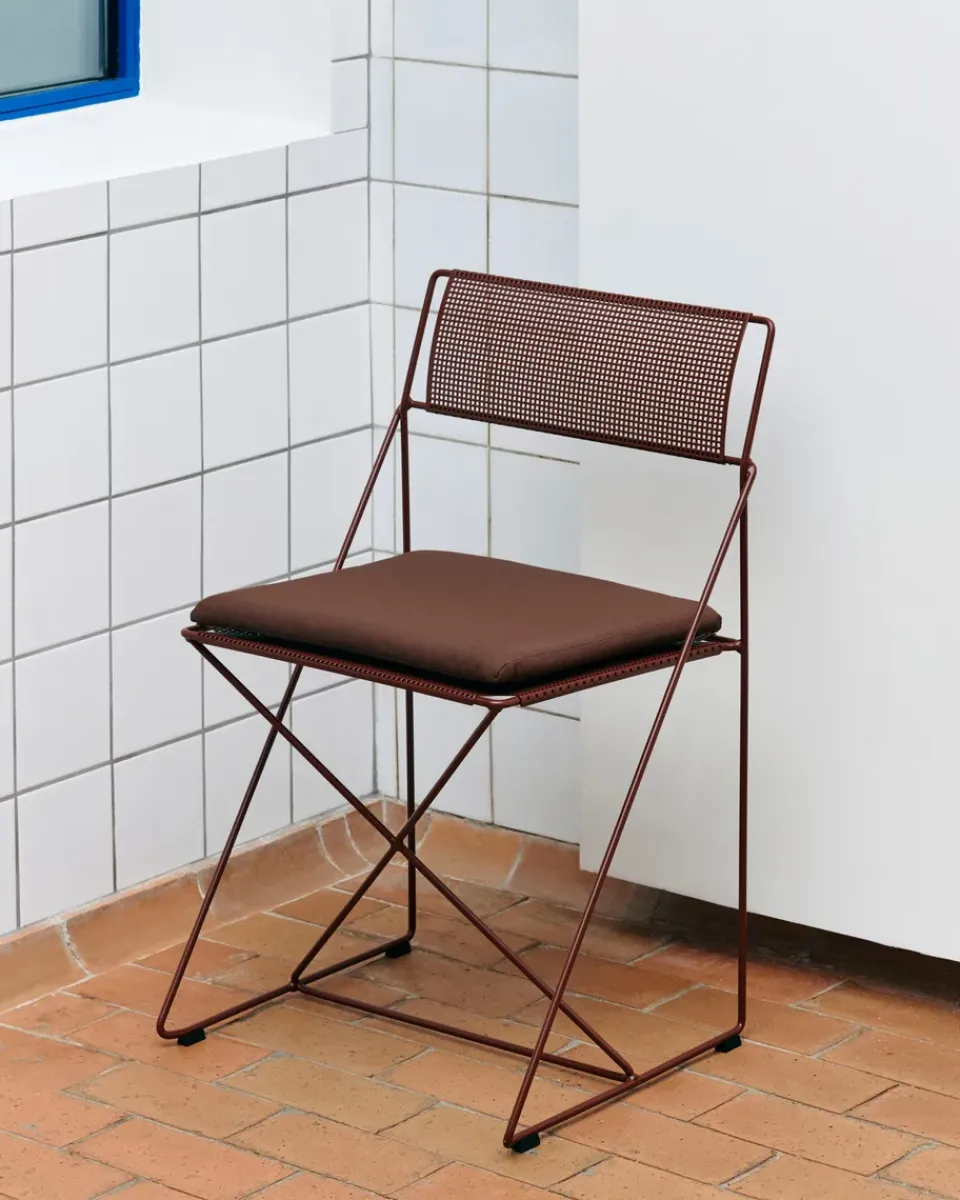 Seat Cushions & Pads^HAY X-Line Outdoor seat cushion for chair, Iron Red