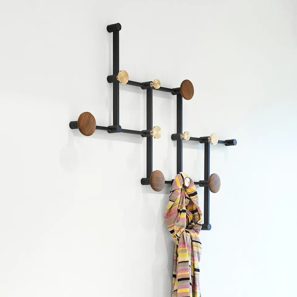 Clothes Racks, Coat Stands & Hangers|Clothes Racks, Coat Stands & Hangers^LoCa X•TEND hanger, wallnut Black