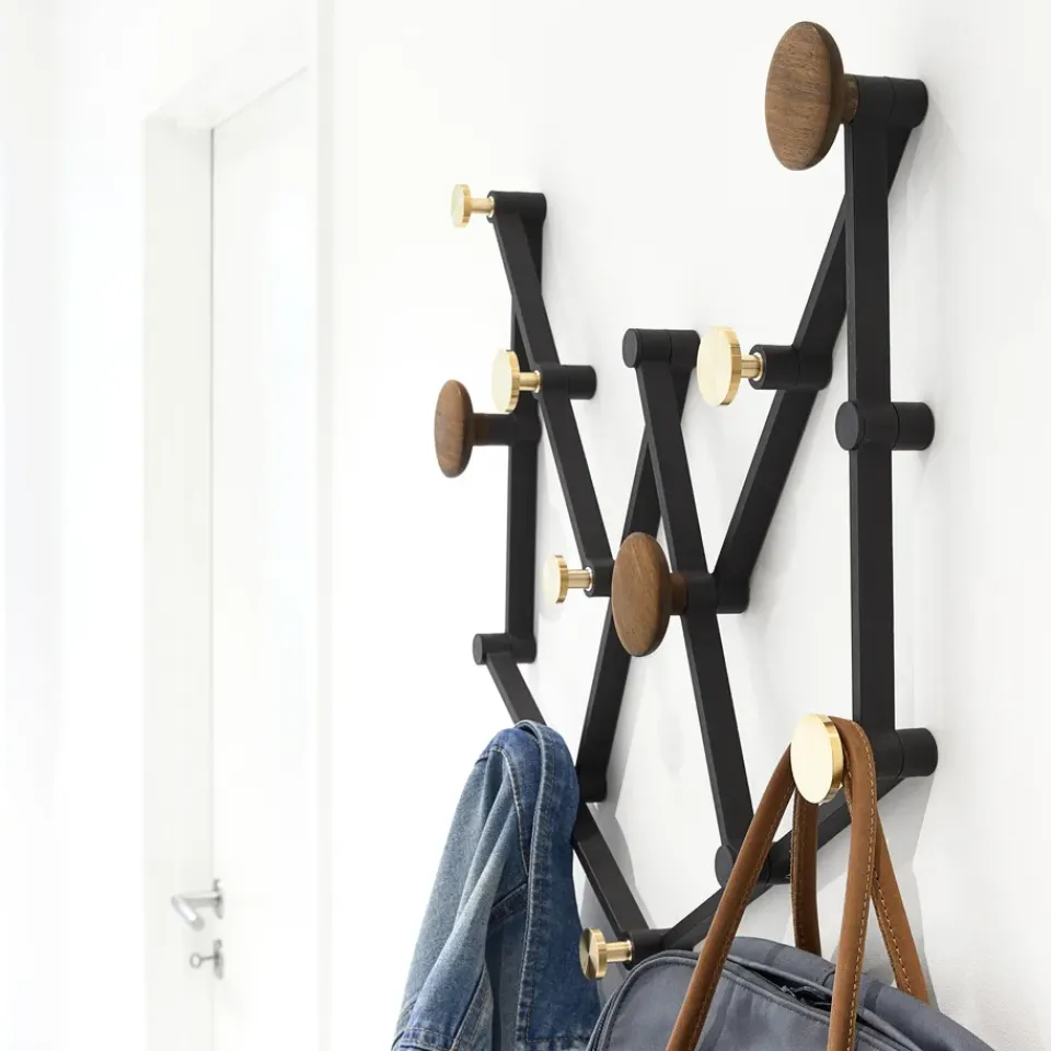 Clothes Racks, Coat Stands & Hangers|Clothes Racks, Coat Stands & Hangers^LoCa X•TEND hanger, wallnut Black