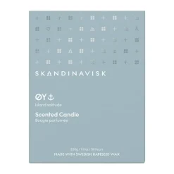 Discount Skandinavisk Øy scented candle with lid, 200 g Blue