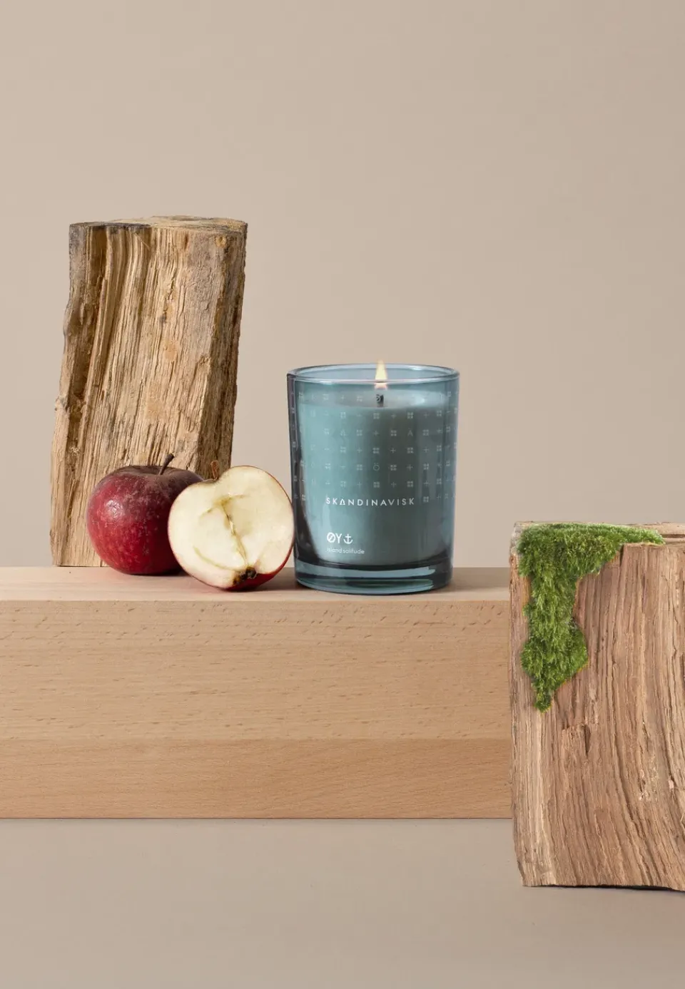 Discount Skandinavisk Øy scented candle with lid, 200 g Blue