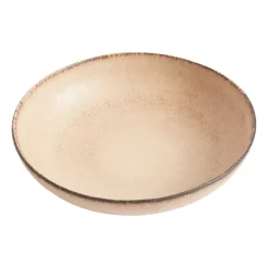Deep Plates^MUUBS Yake pasta bowl Ø22 cm, Toast Beige