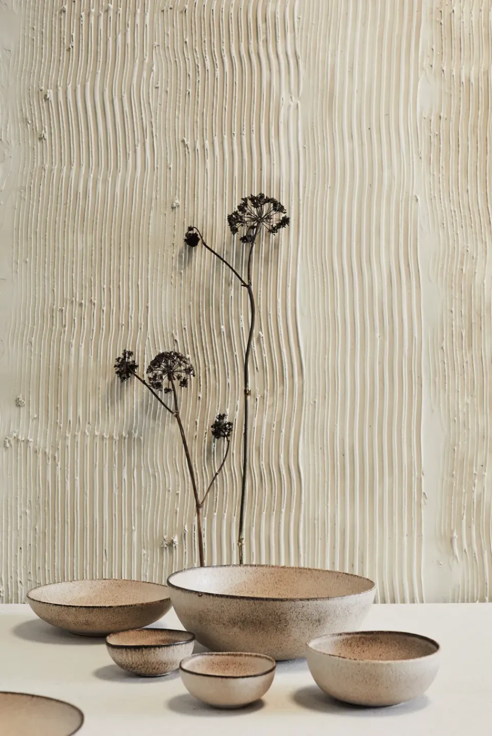 Deep Plates^MUUBS Yake pasta bowl Ø22 cm, Toast Beige