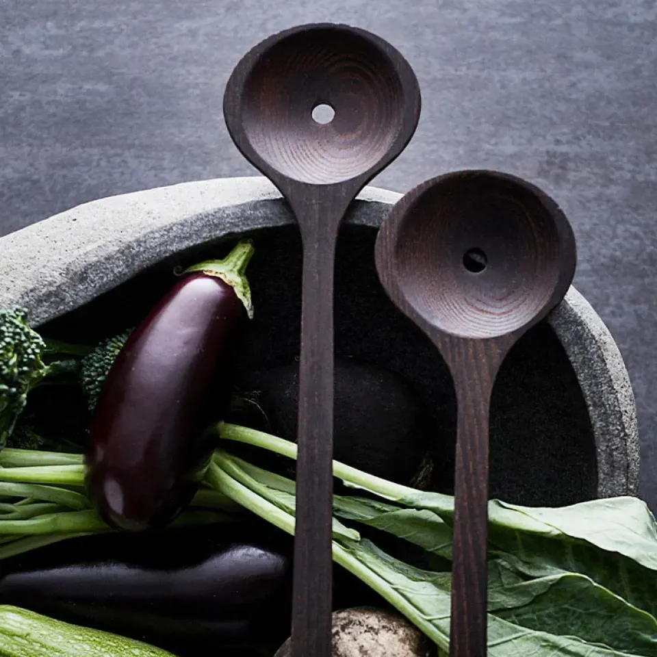 Salad Servers^MUUBS Yami salad servers 30 cm 2-pack, Brown