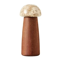 Clearance MUUBS Yami salt and pepper mill S, Carbonized ash-marble BrownBeige