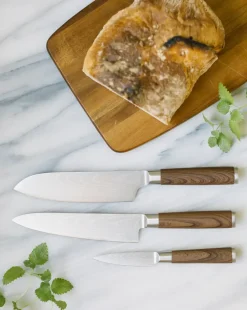 Dorre Yari knifeset 3 knifes, Stainless steel Brown