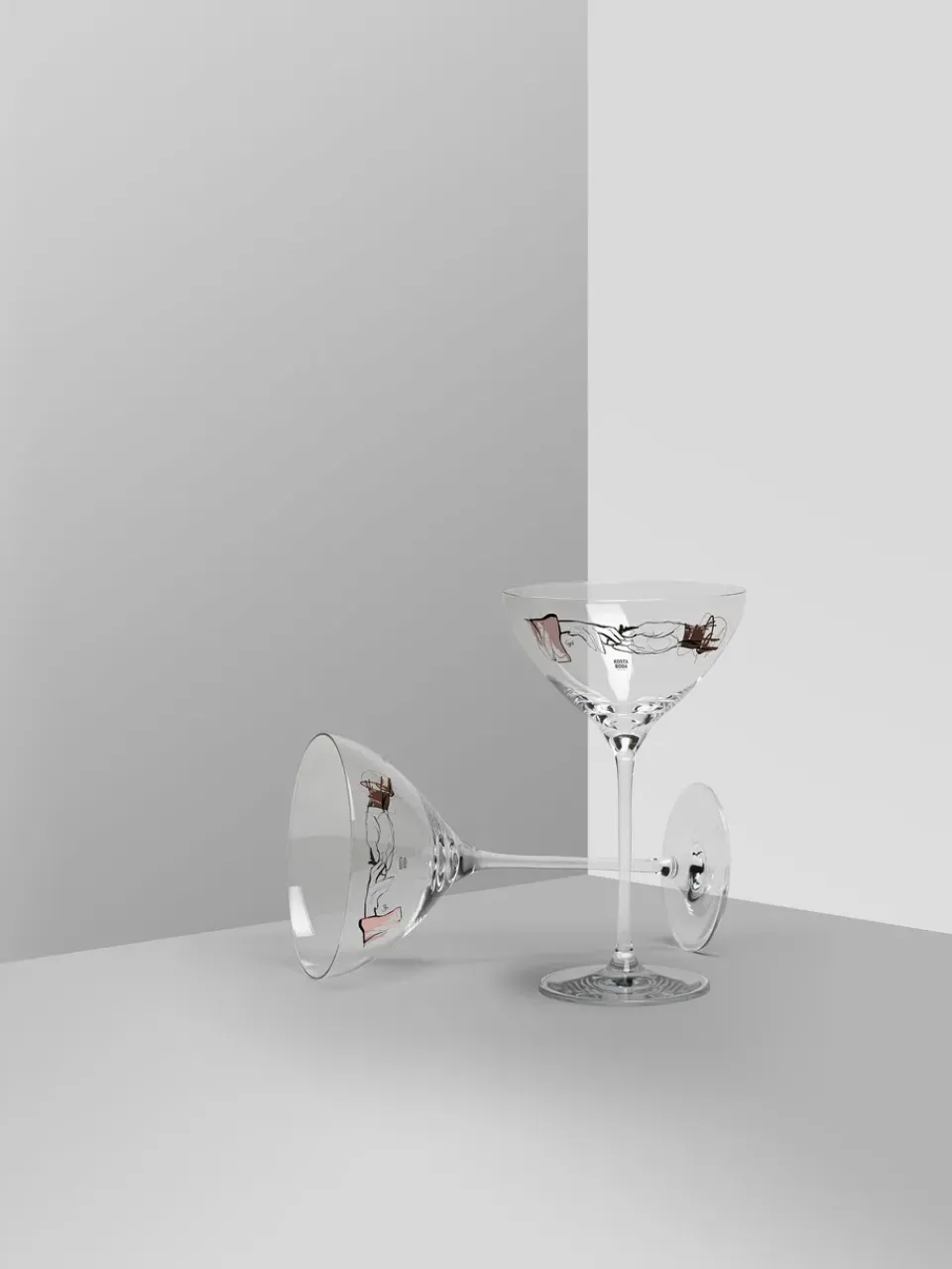 Champagne Glasses^Kosta Boda You and me together champagne coupe 32 cl 2-pack, Clear / Multi Transparent