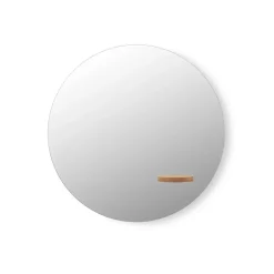 Round Mirrors^A2 You mirror, Oiled oak Beige