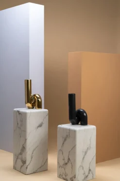 Vases^POLSPOTTEN Yourtube vase 37 cm, Gold Gold-coloured