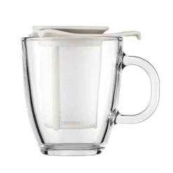 Best Bodum Yo-Yo tea cup with strainer, White
