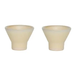 Egg Cups^OYOY Yuka egg cup 2-pack, Butter Beige