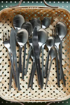 Online OYOY Yuka teaspoon 4-pack, Brushed Steel Silver-coloured