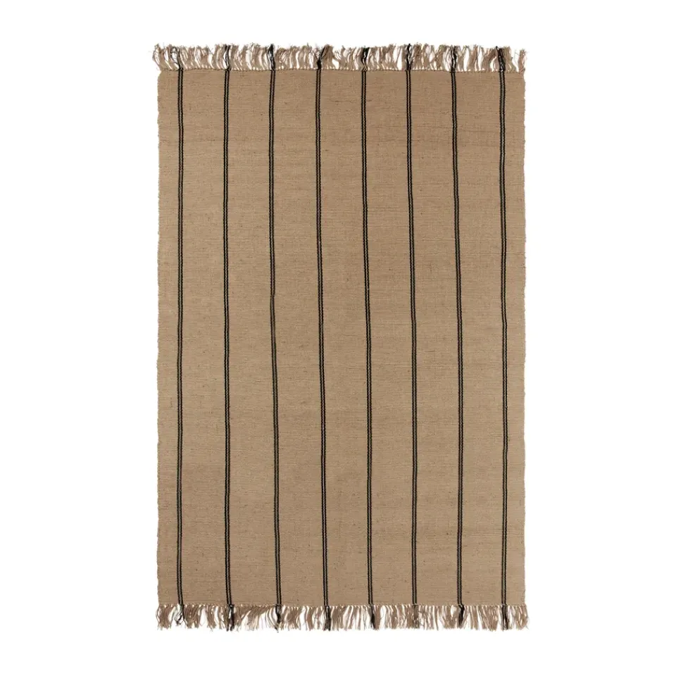 Best Broste Copenhagen Yuki rug, -natural, 140x200 cm Black