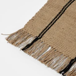 Best Broste Copenhagen Yuki rug, -natural, 140x200 cm Black