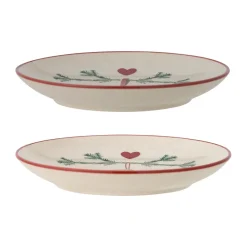 Dinner Plates^Bloomingville Yule plate Ø16 cm 2-pack, White