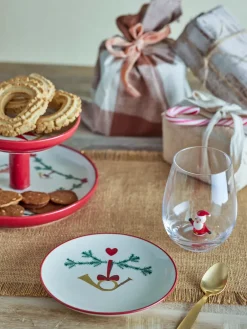 Dinner Plates^Bloomingville Yule plate Ø16 cm 2-pack, White