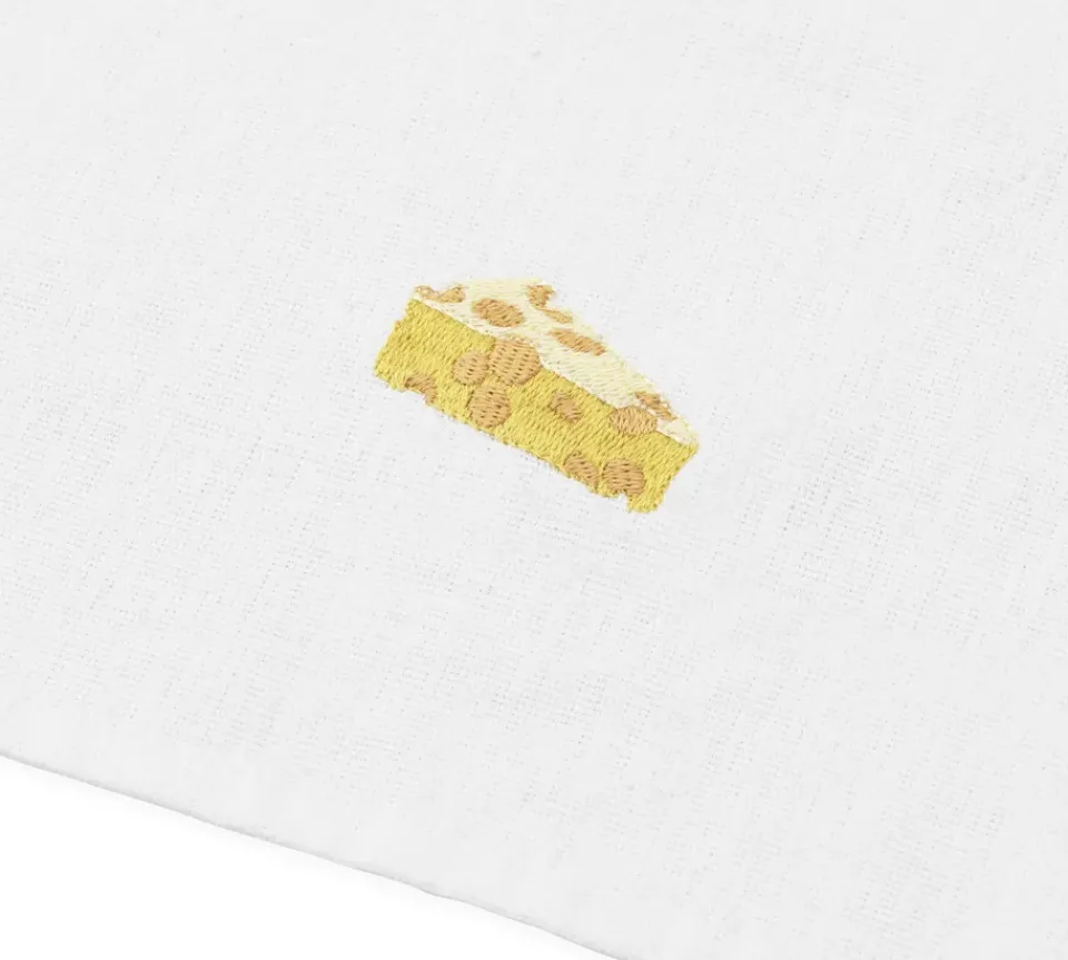 Hot Normann Copenhagen Yummy kitchen towel 50x70 cm, Cheese WhiteYellow