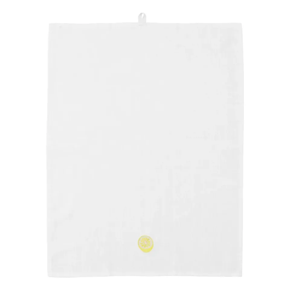 Kitchen Tea Towels^Normann Copenhagen Yummy kitchen towel 50x70 cm, Lemon WhiteYellow