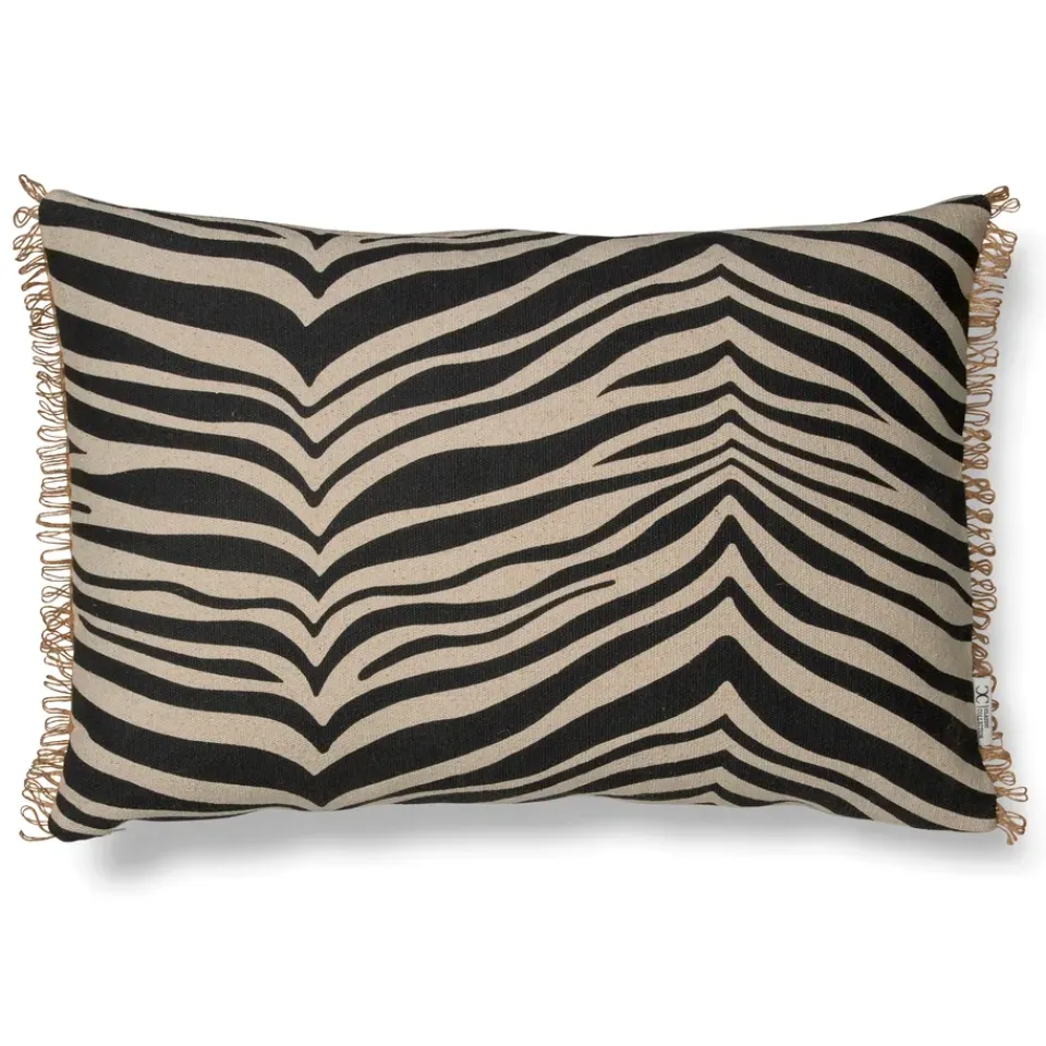Classic Collection Zebra cushion 40x60 cm, Black