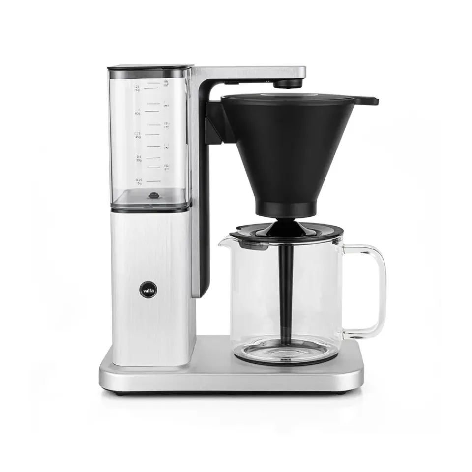 Clearance Wilfa Zense CM10ABA-A125 alux auto coffee maker, Silver Silver-coloured