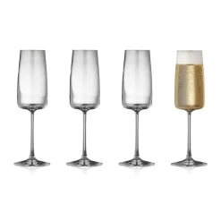 Online Lyngby Glas Zero champagne glass 30 cl 4-pack, Crystal Transparent