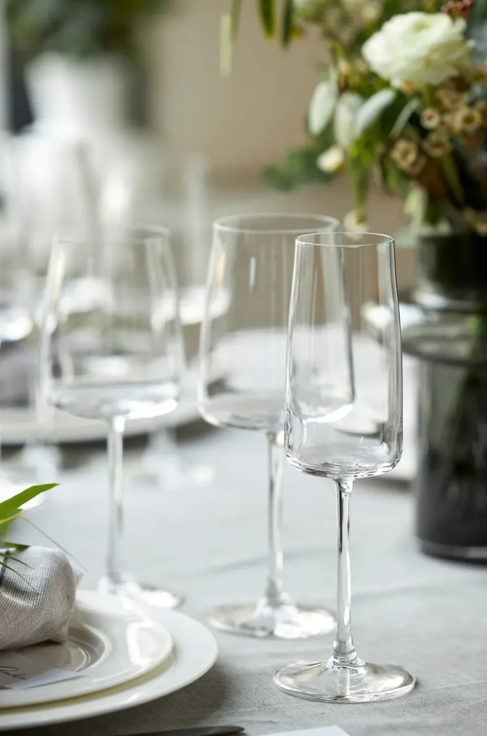 Online Lyngby Glas Zero champagne glass 30 cl 4-pack, Crystal Transparent