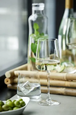 Hot Lyngby Glas Zero white wine glass 43 cl 4-pack, Crystal Transparent