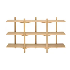 Shelves & Shelving Systems|Shelves & Shelving Systems^Hem Zig Zag shelf Low 175x100 cm, Oak Brown