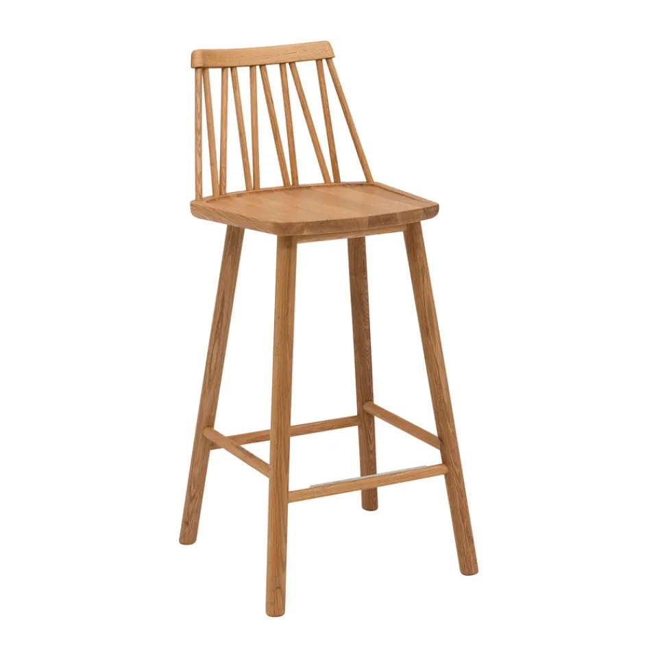Discount Hans K ZigZag bar stool 63 cm, Oiled oak Brown