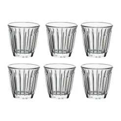 Drinking Glasses & Tumblers^La Rochère Zinc espresso glass 10 cl 6-pack, Clear Transparent
