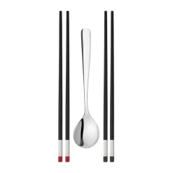 New Zwilling Collection chop sticks 5 pieces, 5 pieces Silver-colouredBlack