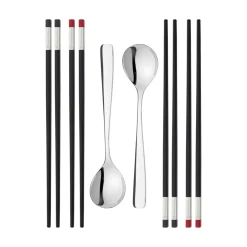 New Zwilling Collection chop sticks, 10 pieces Silver-colouredBlack