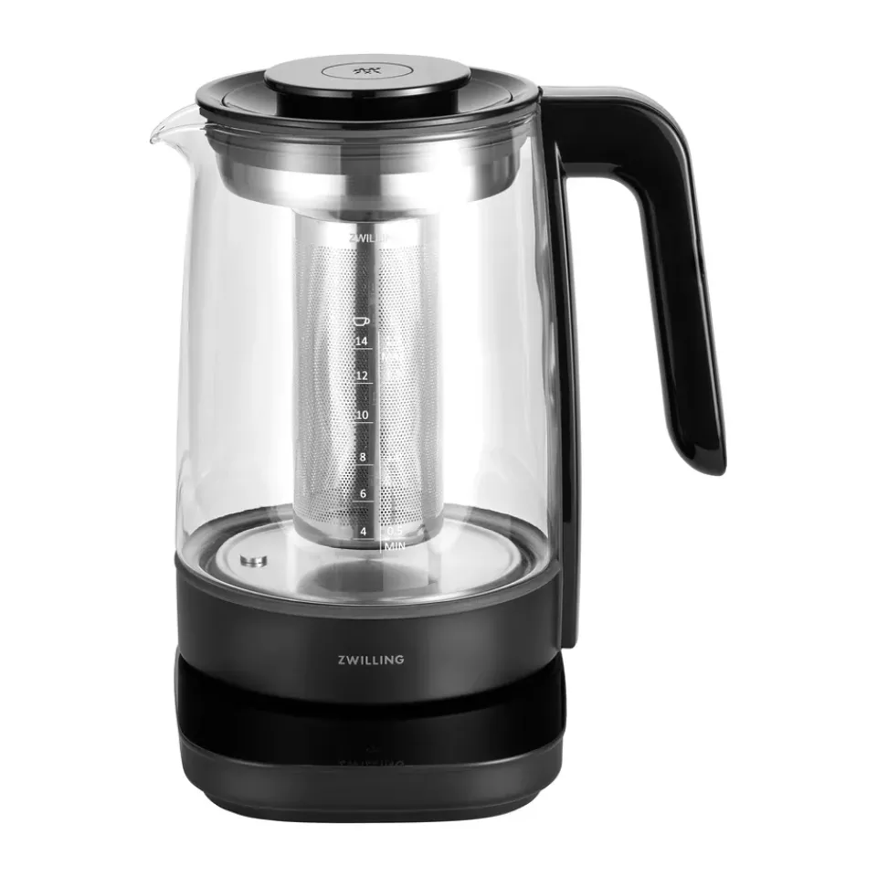 Electric Kettles^Zwilling electric kettle and tea strainer 1.7 L, Black
