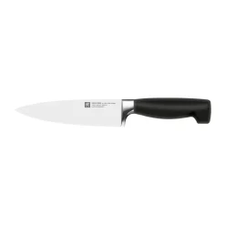 Chef Knives^Zwilling Four Star chef's knife 16 cm, Black-stainless steel Silver-coloured
