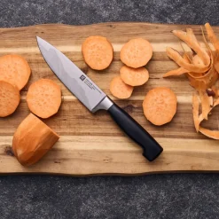 Chef Knives^Zwilling Four Star chef's knife 16 cm, Black-stainless steel Silver-coloured