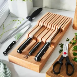 Online Zwilling knife storage 41x15.5x4.8 cm, Beechwood Brown