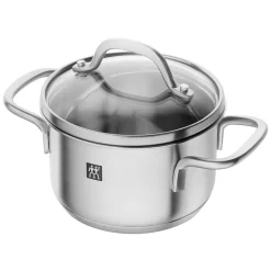 Cooking Pots & Casserole Dishes^Zwilling Pico pot with glass lid, 0.8 l Silver-coloured