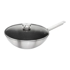 Zwilling Plus joy non-stick wok pan Ø30 cm, Stainless steel Silver-coloured
