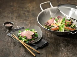 Clearance Zwilling Plus wok pan glass lid Ø32 cm, Stainless steel Silver-coloured