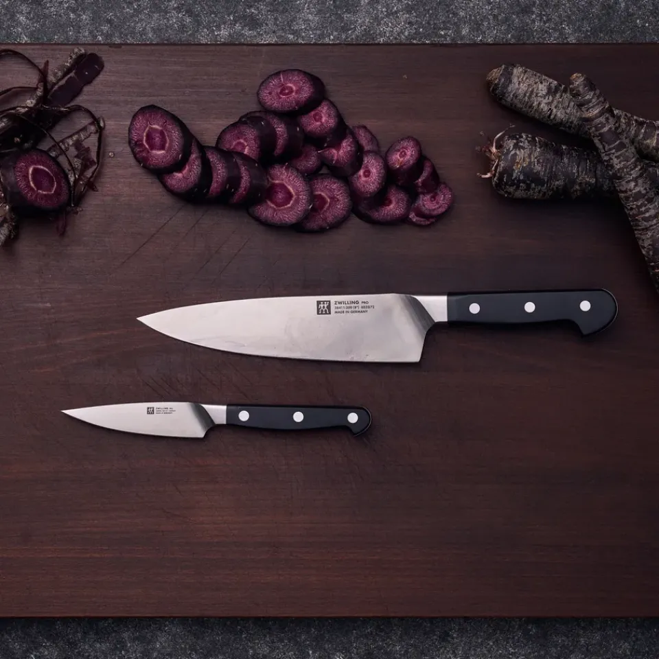 Knife Sets^Zwilling Pro knife set 2 pieces, Black-stainless steel Silver-coloured
