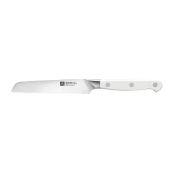 Clearance Zwilling Pro Le Blanc serrated all-purpose knife 13 cm, White-stainless steel WhiteSilver-coloured